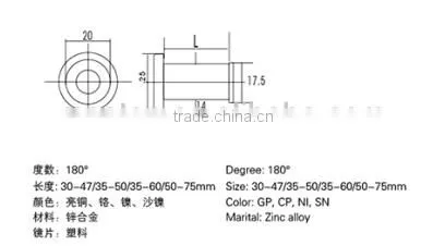 High quality 180 degree door viewer