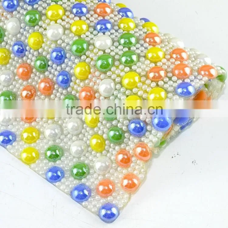 Cheaper Price Wholesale Iron-on Ceramic Rhinestone Trimming Mesh Rolls, Cramic Stone Sheets Roll Net for Fashion Bag
