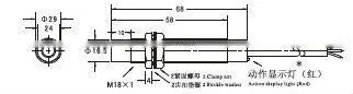 Hot sale CE M18 DC 2wire NO 8mm distance transducer proximity sensor LJ18A3-8-Z/EX