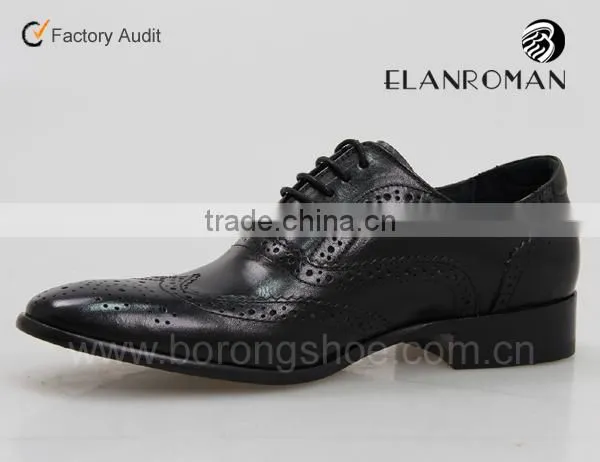 Cool fashion man shoe first cow leather