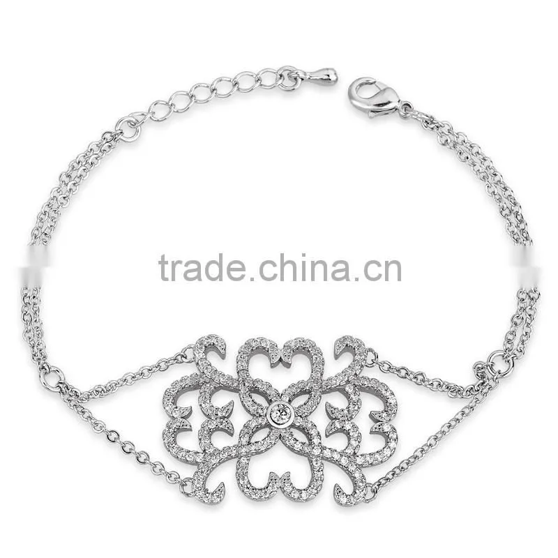 CYW 925 sterling silver bracelet, Meilong silver jewelry hot new products for 2015