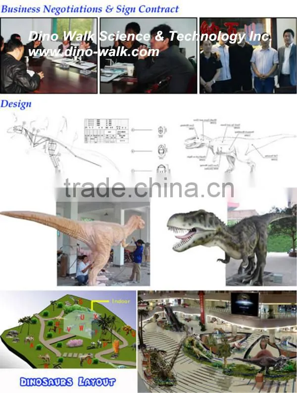 4 meters life size animatronic emulation realistic robotic animal smilodon