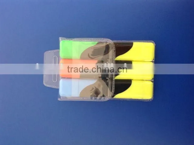 Multi color high quality W6012 double shape flourescent marker