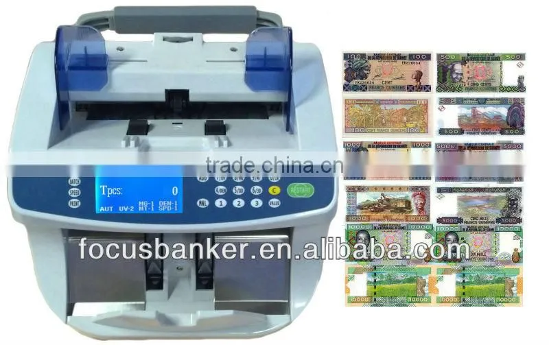 (Attractive Price! ! !) Portable Notes Checking Machine for Guinean franc(GNF) Currency