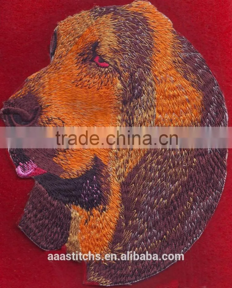 Animal Dogs logo custom Iron-on embroidery patch