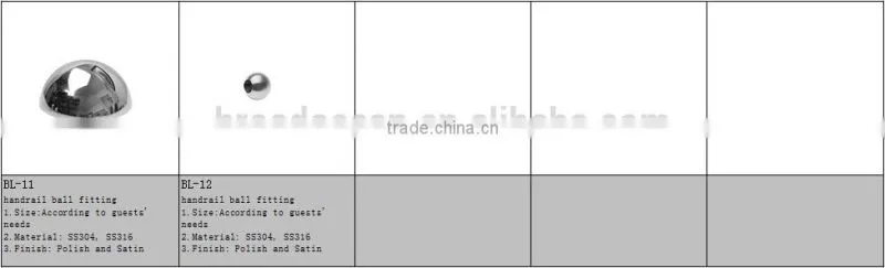 stainless steel handrail ball joints for bearing BL-10