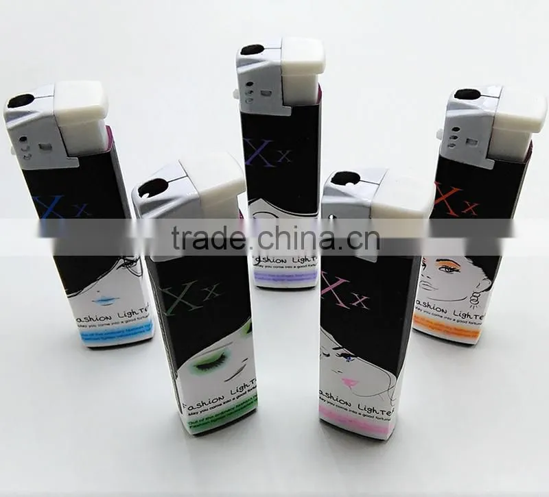 Stickers wrapped lighter cheap custom ciagr lighter