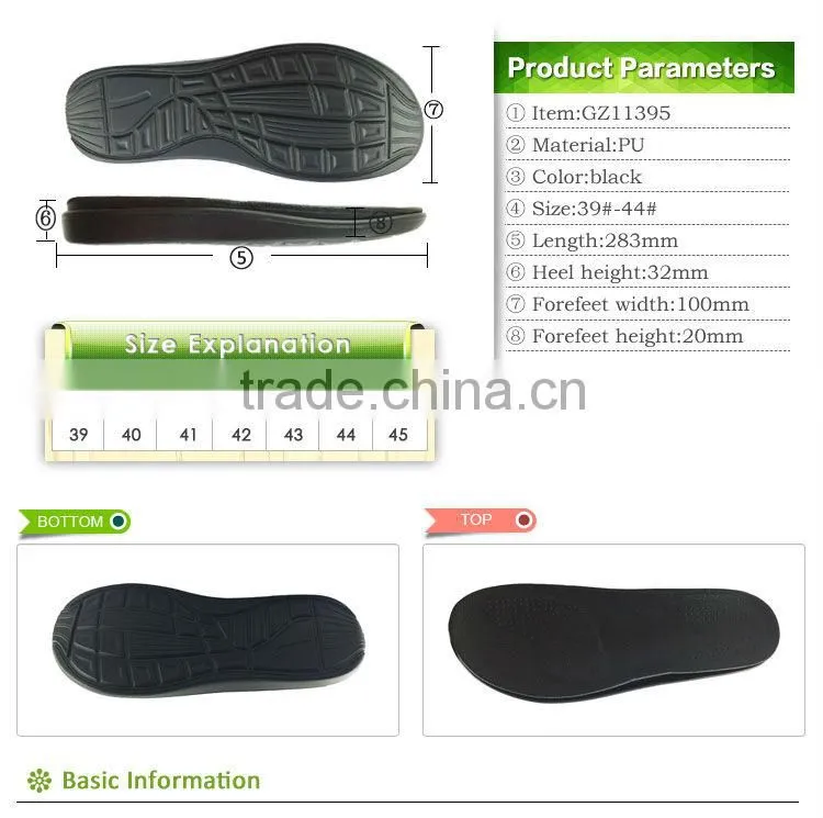 Soles Type and PU Material sandal outsole men