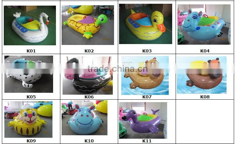 inflatable electric kiddie duck inflator bumper boat with timer and music player