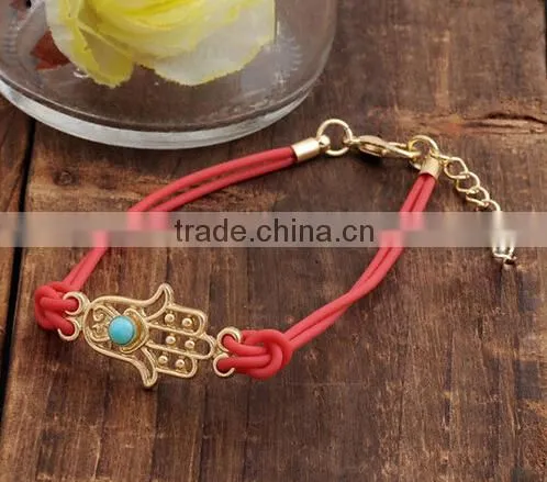 2014 color tiny leather bracelet, crystal rhinestone bracelet, leather rhinestone bracelet,