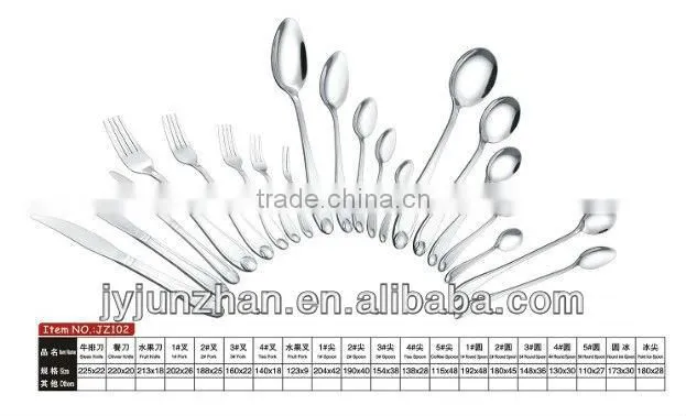 24pcs Gold plated flatware with shelf and PVC box made by stainless steel and competitve price