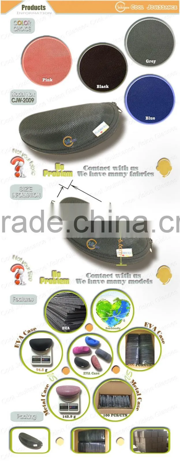 Durable glasses case wuxi alibaba market hot sale glasses case