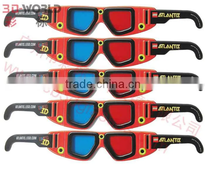 plastic frame durable 3d plastic glasses