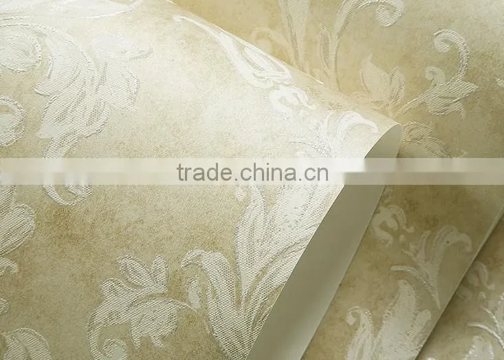 Damask Non Woven Home Decoration Wall Paper