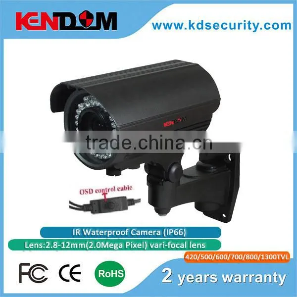Beautiful Metal Gray 720P IP66 Weatherproof 40m Night vision bullet camera CCTV HD Camera