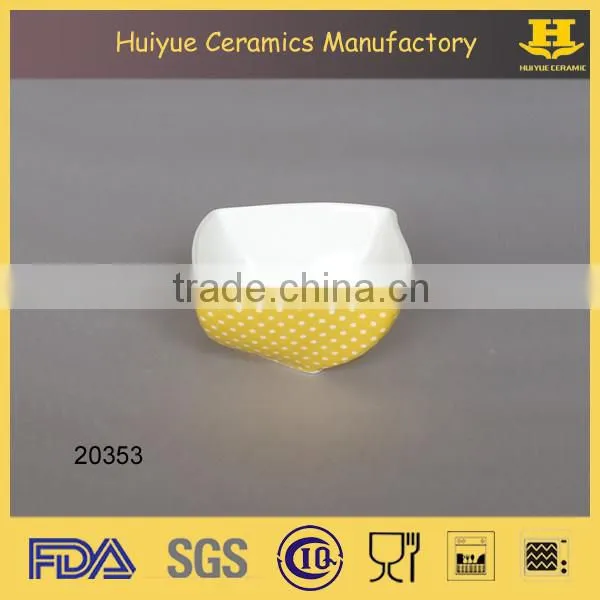 ceramic decal printing snack dish