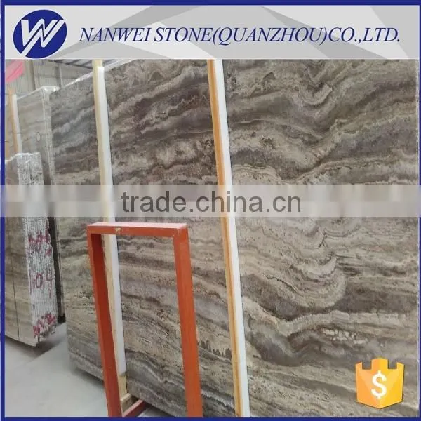 Cheap price polished grey travertine silver grey travertine marble