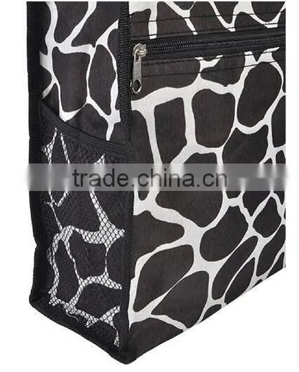 fashionable and light-weigh foldable tote bag with zipper