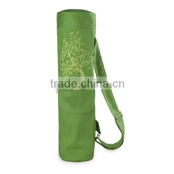 Full Zip Polyester Cargo Pocket Gym Carrying Bag Yoga Mat Bag