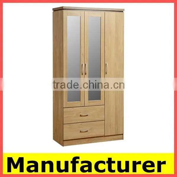 wholesale mirror door wooden bedroom wardrobes closet funiture