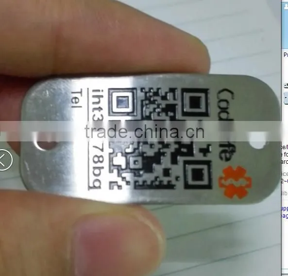 2015 New arrival stainless steel plate lables with adhensive backside