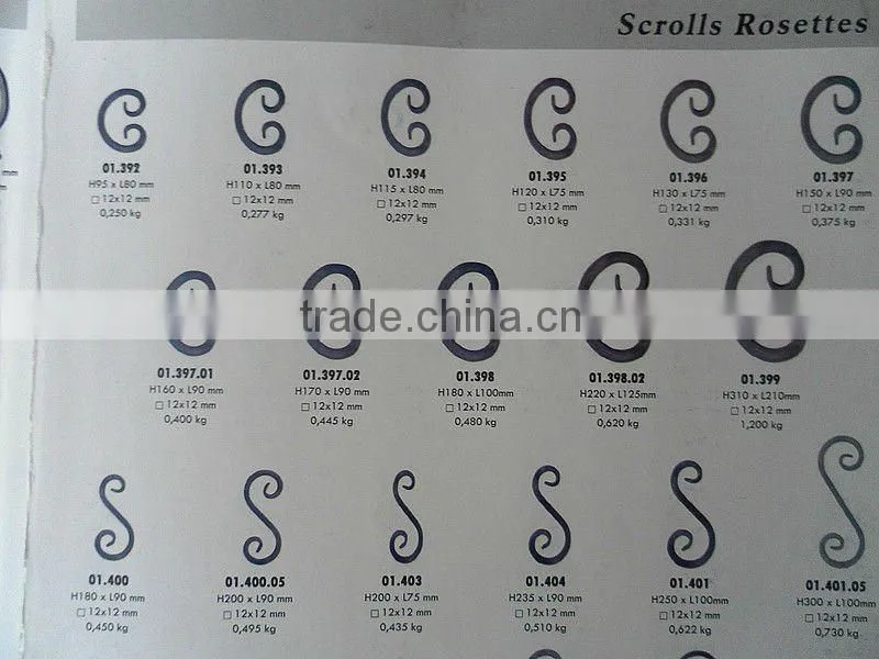 wrought iron ornamental scrolls