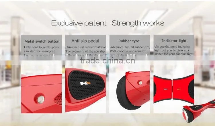 HX 6.5 inch and 8 inch electric self balance board scooter two wheel