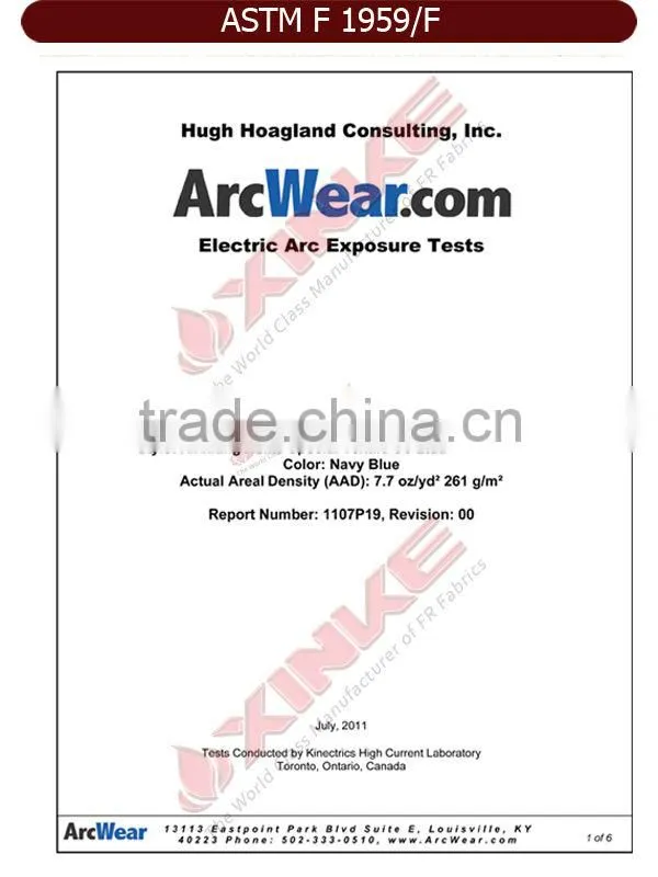 cvc flame retardant fabric