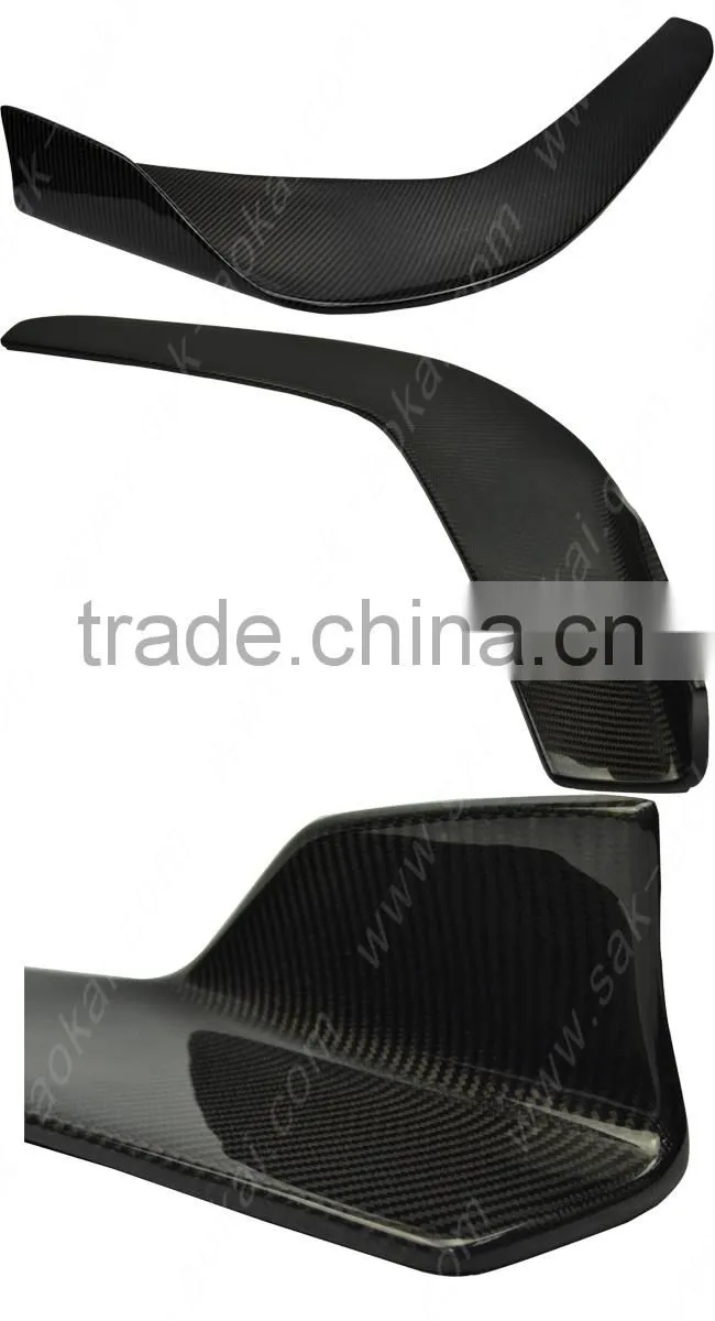 Top real carbon fiber car front bumper splitters for universal type