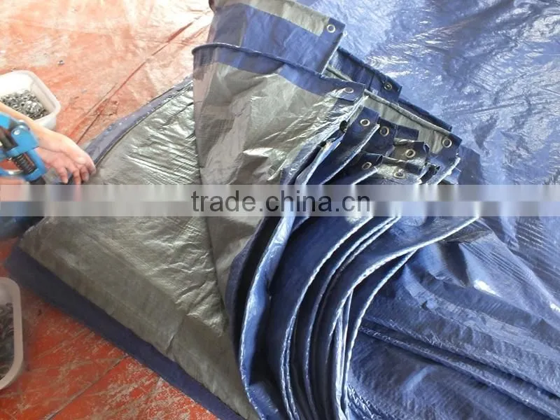 machine low price tarpaulin PP mesh sliver/blue triangle plastic rope outdoor cover wholesale manufacture waterproof sunscreen