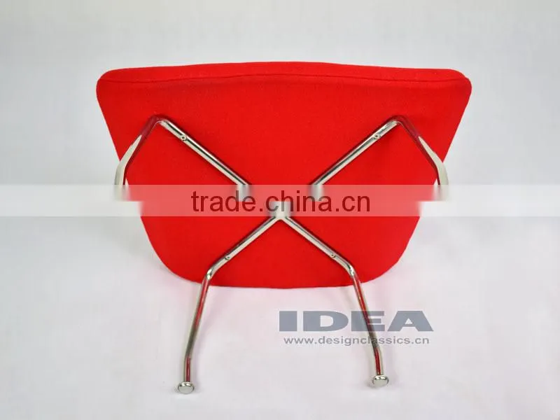 Replica Womb Chair Foot Stool - Red Wool Fabric
