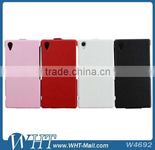 For Sony Xperia Z1 L39h Litchi Leather Flip Mobile Phone Case, New Products Leather Case for Xperia Z1 L39h