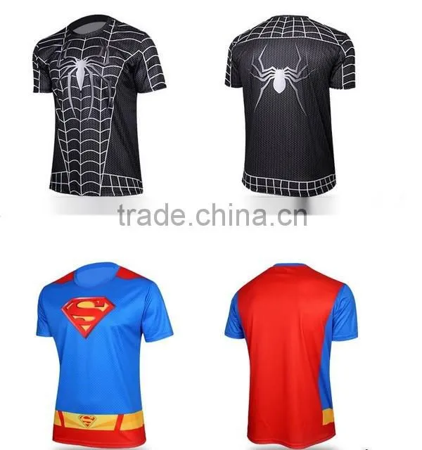 Bodybuilding Short Sleeve Marvel Cotton T Shirt Hot Items