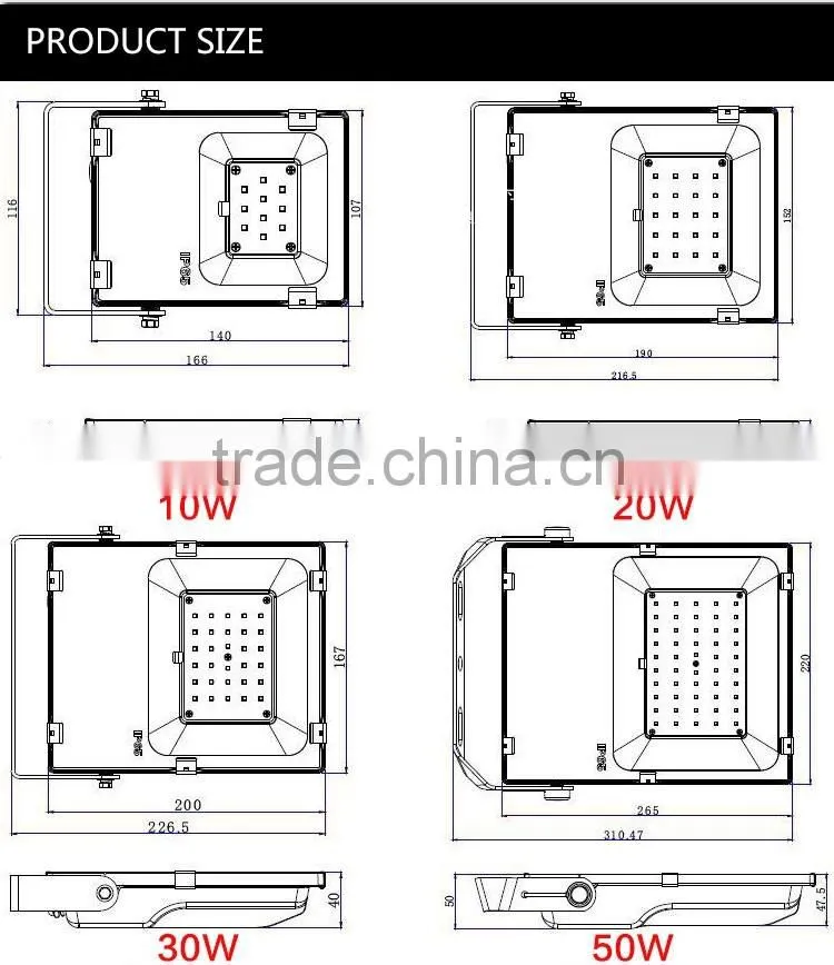 court/garden/square/tunnel/building lighting waterproof ip65 15000 lumens led floodlight