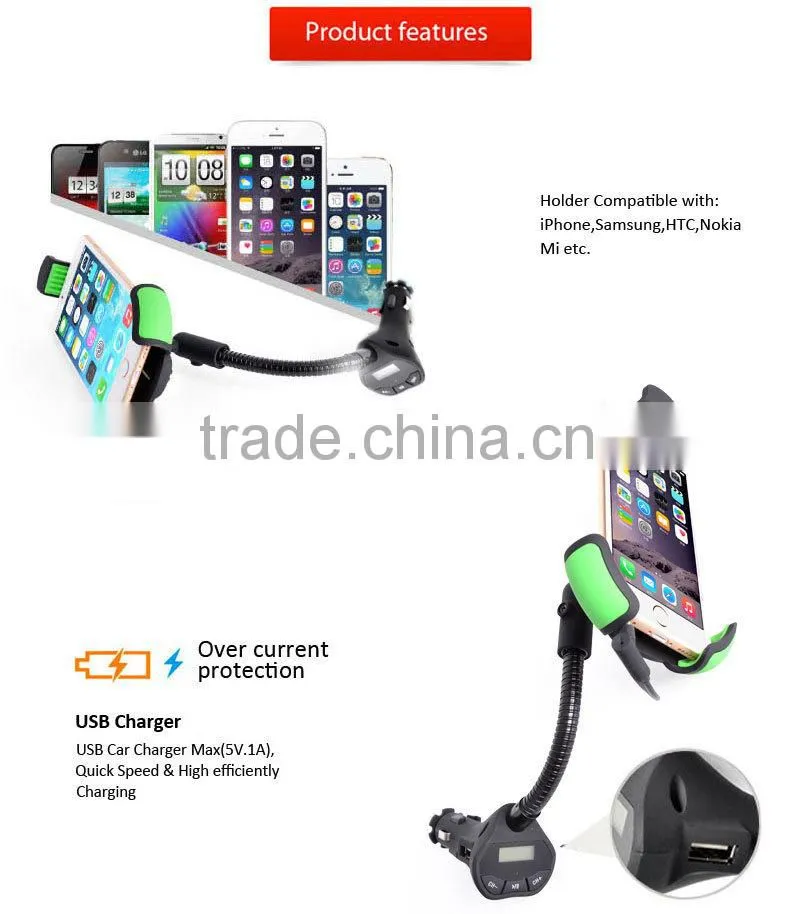 Alibaba Wholesale Car Charger Adapter 2.1A Dual USB Wholesale FM transmitter