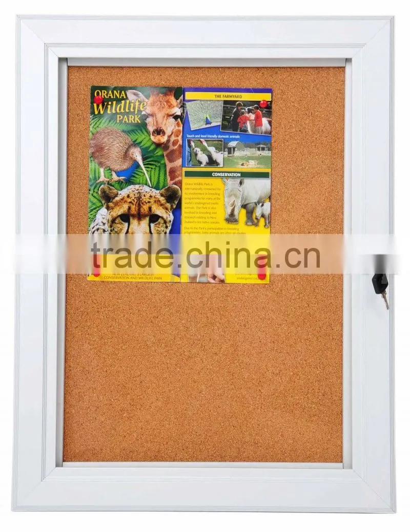Cork back lockable notice boards,Bulletin boards