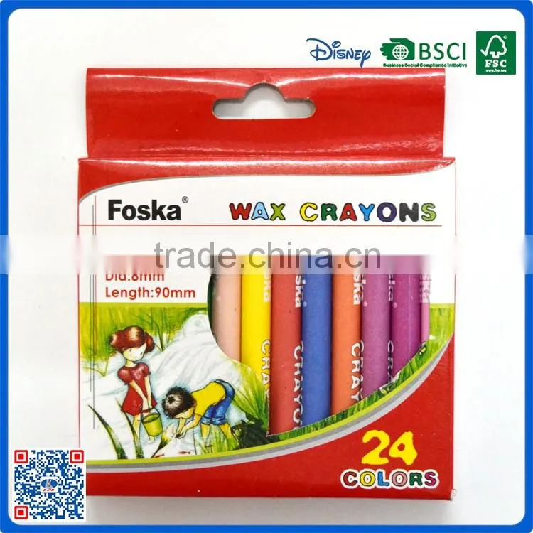 2016 fancy 24 color rainbow body grease crayons for kids