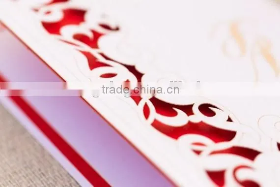 2016 fancy Laser Cut Love Swirl Wedding Invitation, chic invitations