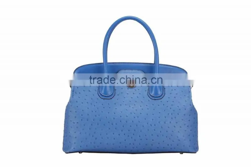 S746-B2798 Women handbag with ostrich cow leather bag hady handbag mochila wayuu women bag ladies satchel bags