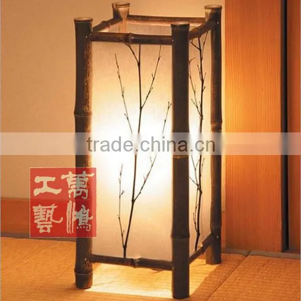 Full handmade bamboo lamp Japanese-style tatami bamboo lamp bamboo floor lamp LT4-7M