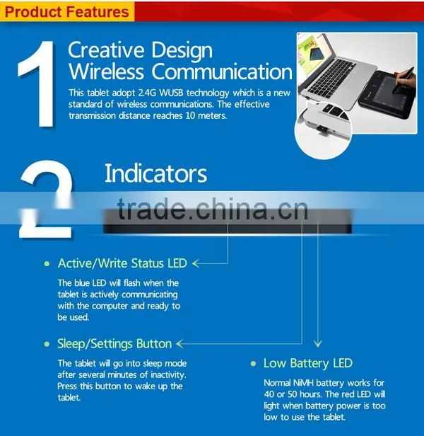 Ugee UG6370 6x4 inch usb interface lcd writing tablet