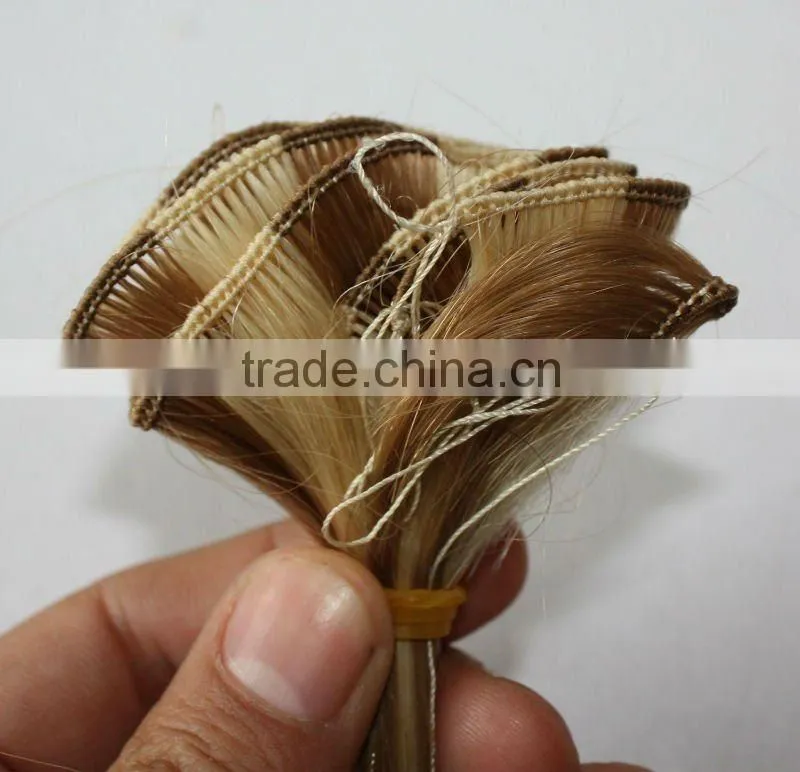 virgin chinese hand tied weft