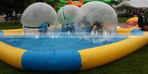 water walking balls pool, inflatable water pool for bumper boat,inflatable hamster ball pool