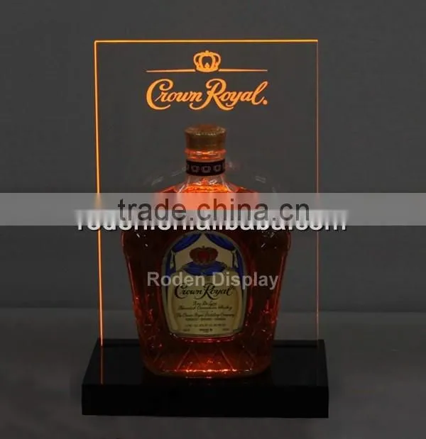 perfect elegant design custom acrylic wine display/ stand /rack /holder,single wine bottle holder