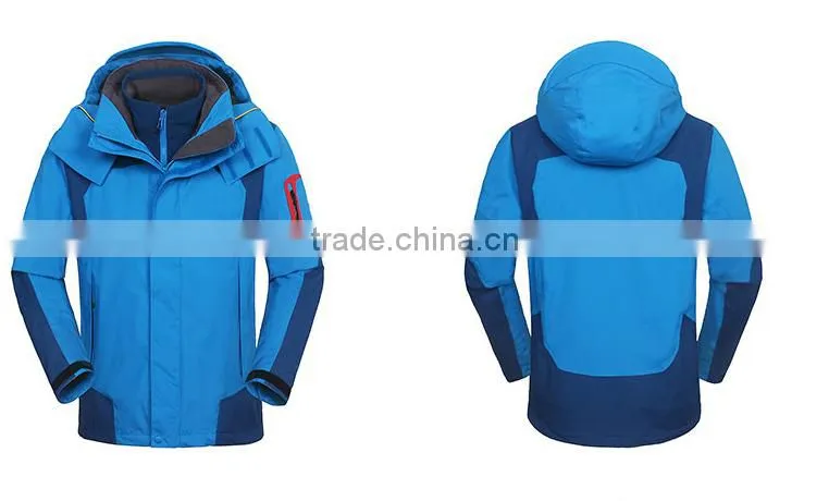 Custom 3 in1 waterproof hooded winter coat
