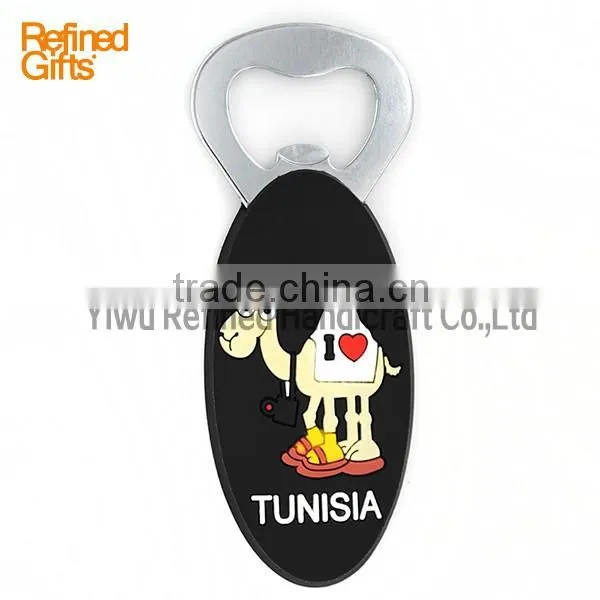 Menufacture Blue camel Bottle Opener Pvc Rubber Beer Tools