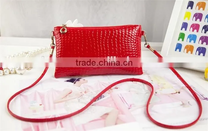 Low cost leather sling shoulder bag ladies purses handbags