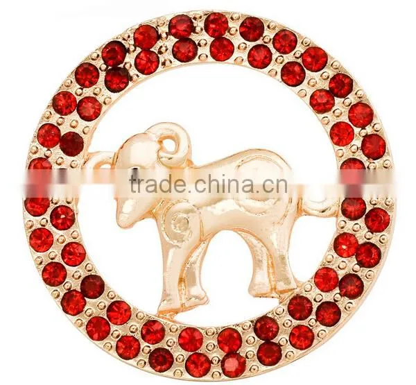 Alloy Aries fashion design cheap crystal in bulk brooch