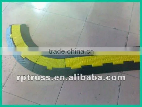 2 Channel Heavy duty Rubber Cable Protector corner