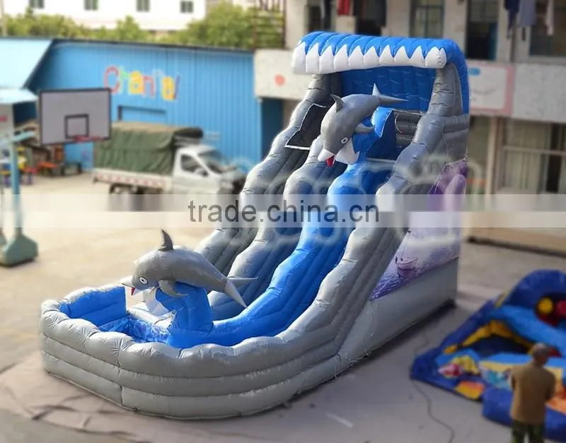 Sea Waves Inflatable Water Slide for Kids